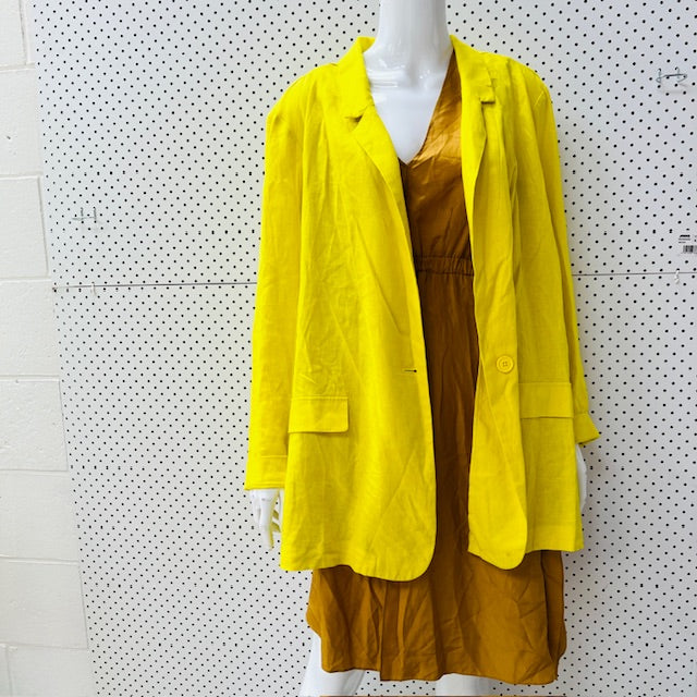 GRAE LINEN / bright yellow jacket / 2XL (3899807723137360162)