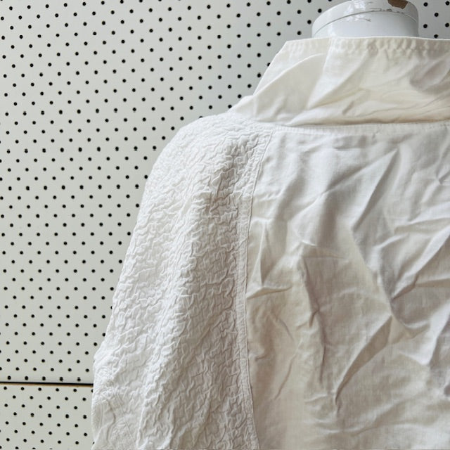 1980s british vintage / CAVATINA / white batwing jacket / m (3899807728098556072)