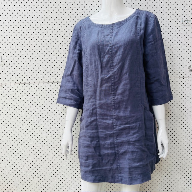 SEASALT CORNWALL / into land linen tunic / 12 (3899807778980962524)