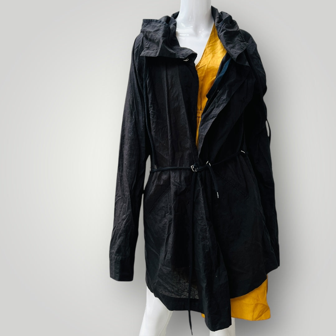 NOM*D / lightweight black trench / s (3899808015816537864)