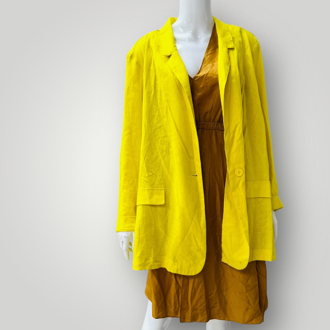 GRAE LINEN / bright yellow jacket / 2XL (3899808026341597865)