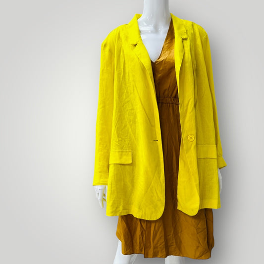 GRAE LINEN / bright yellow jacket / 2XL (3899808026341597865)