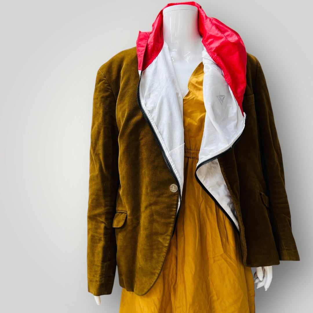 1960s vintage / brown velvet / smoking jacket / 'berwick' / s/m (3899808034241665780)