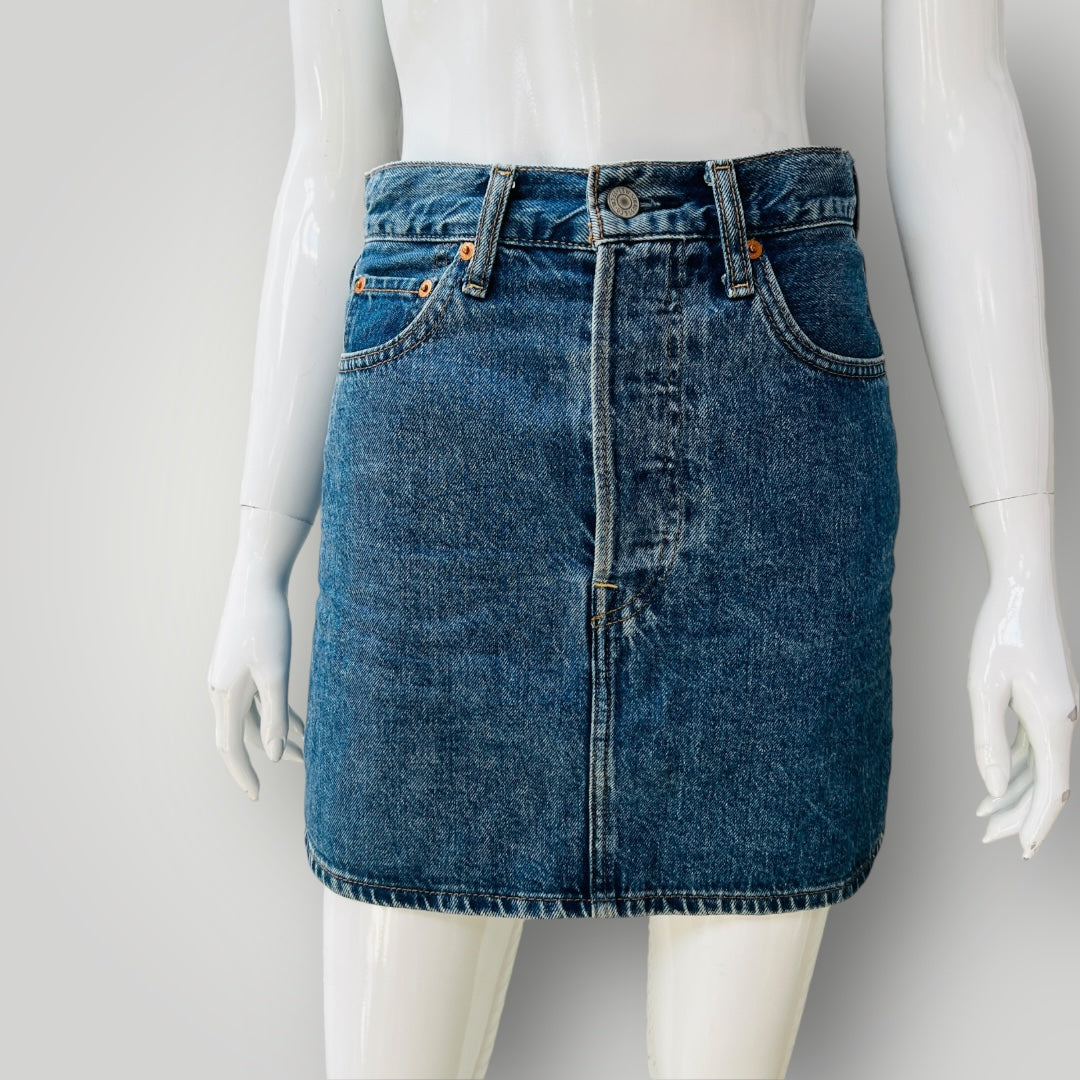 LEVI'S / ribacage denim skirt / s (3899808041402998371)