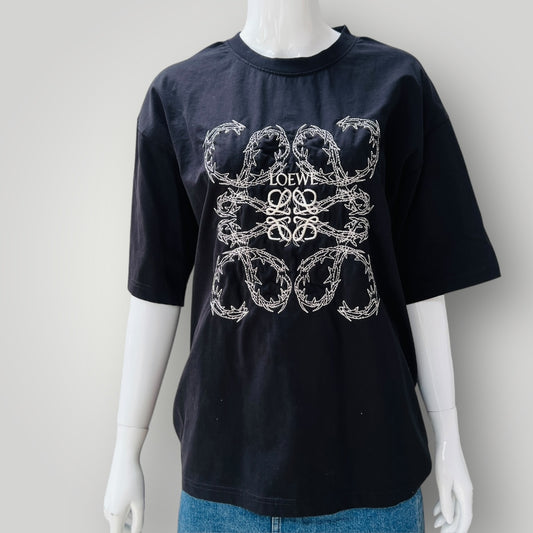 LOEWE / embroidered anagram logo shirt / m / made in italy (3899808047188155012)