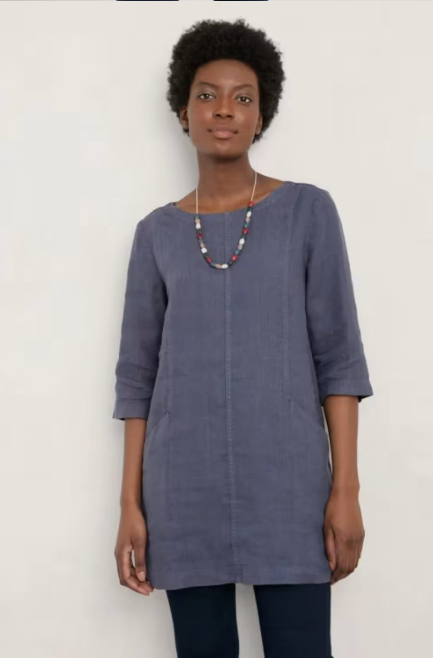 SEASALT CORNWALL / into land linen tunic / 12 (3900158797118181728)
