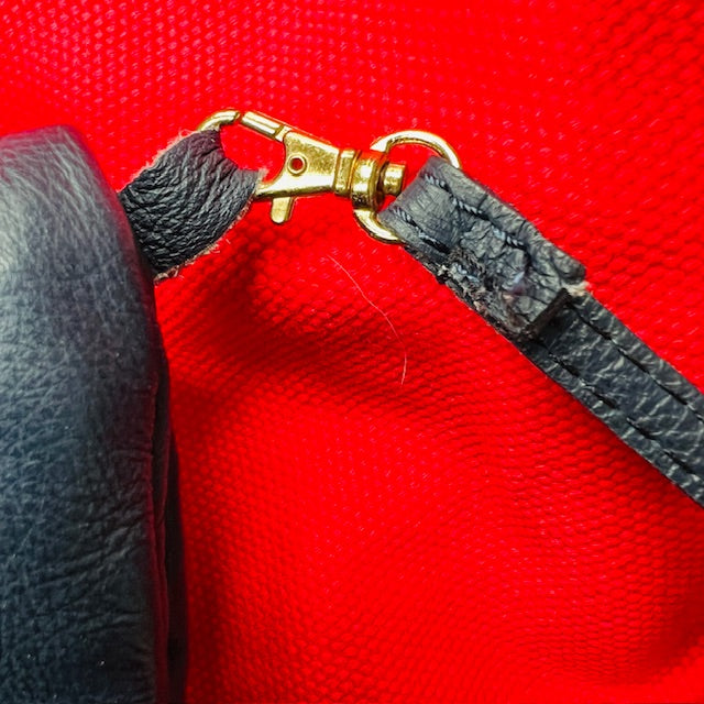 made in italy / genuine leather small cross body bag / deep blue (3900218892226657097)