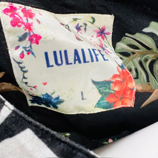 LULALIFE / jungle print dress / L (3900237335076723460)