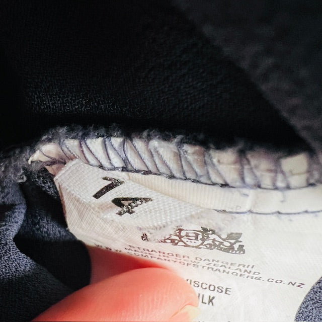 company of strangers / sheer dress with ruched sides / silk / s (3900237350975472703)