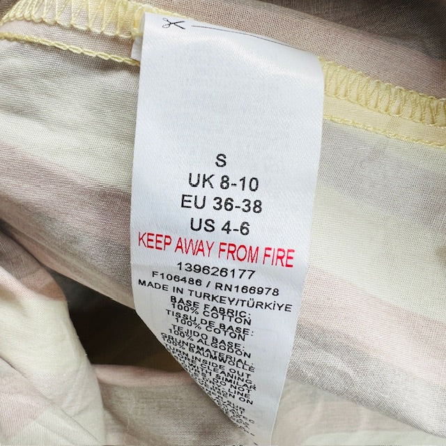 ASOS DESIGN / shirred long sleeve maxi dress in stripe / s (3900237417547730984)