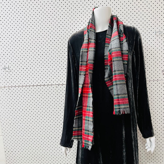 plaid / wool scarf (3900237478645909422)