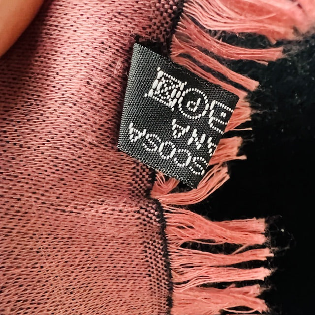 patterned / wool viscose scarf / large (3900237494032937247)