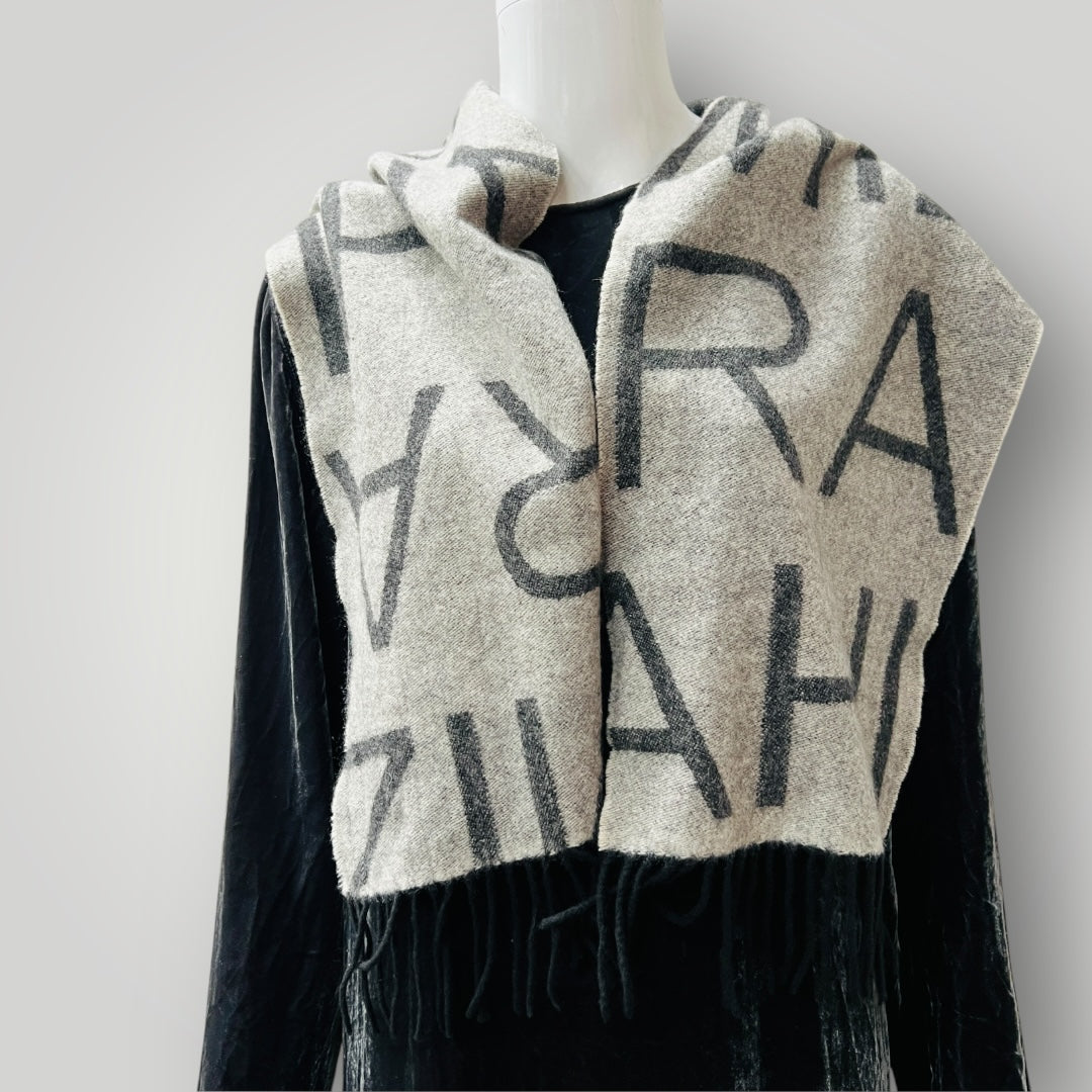 ISAAC MIZRAHI / 100% cashmere scarf (3900238061495207599)