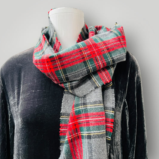 plaid / wool scarf (3900238067271079544)