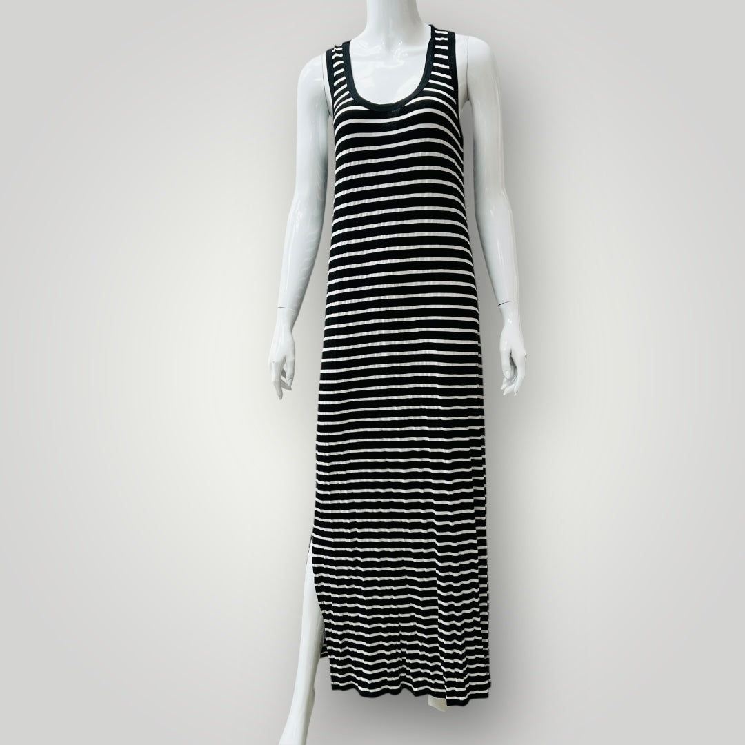 STORM / full length striped dress / s (3900238076253316961)
