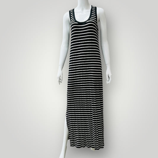 STORM / full length striped dress / s (3900238076253316961)