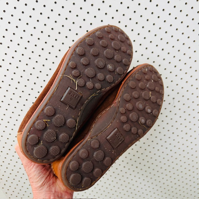 FRYE / 'mason' suede boat shoes loafers / 8 (3900753611330792133)