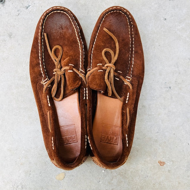FRYE / 'mason' suede boat shoes loafers / 8 (3900753615315709573)