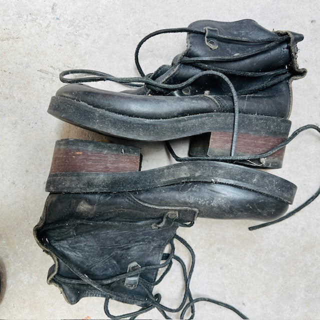 1990s nz vintage / ANDREA BIANI / black leather boots / 5 (3903166742422648118)