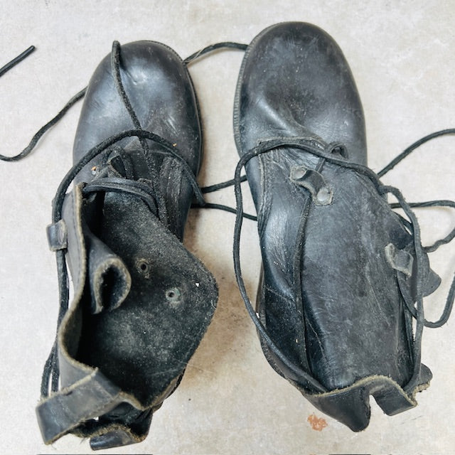 1990s nz vintage / ANDREA BIANI / black leather boots / 5 (3903166745272076695)