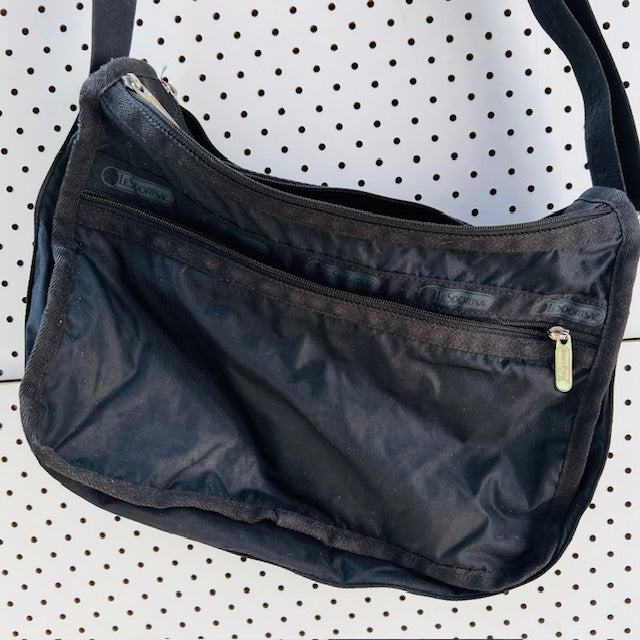LE SPORTSAC / deluxe everyday bag / black nylon (3903422837509326535)