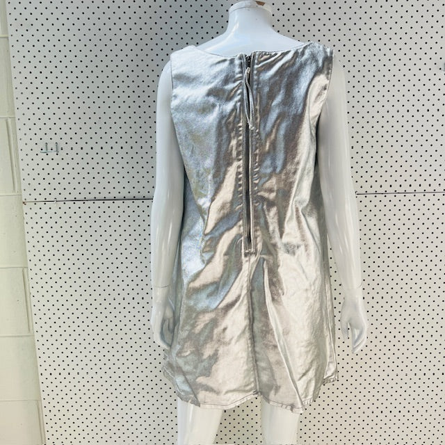 silver / pinafore dress / cotton / 18 (3903422892426635481)