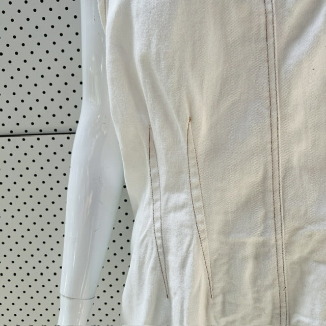 cotton pinafore dress / white / 18 (3903422899085388362)
