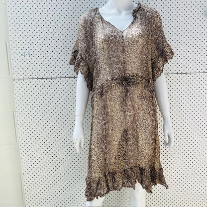 MAX / semi sheer print dress with slip / 15 (3903422976683625488)