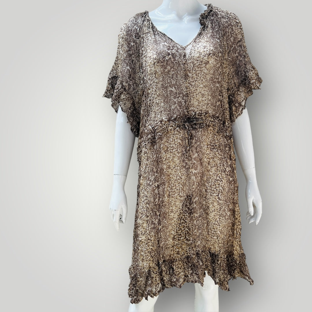 MAX / semi sheer print dress with slip / 15 (3903426278305695149)