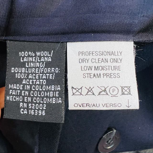 1990s american vintage / LIZ CLAIBORNE / double breasted wool blazer / 12 (3903953147953032407)