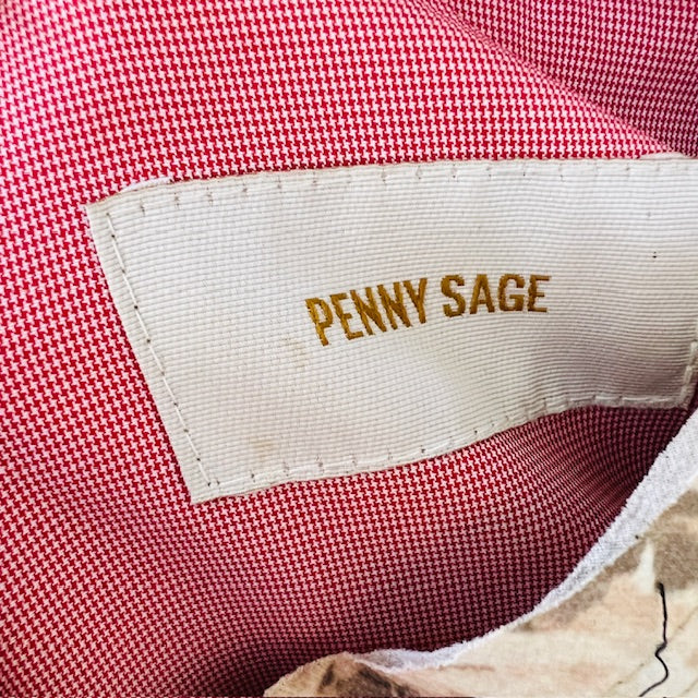 PENNY SAGE / sunshower trench in red + white / s / $890rrp (3903953169310382215)