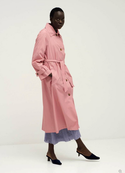 PENNY SAGE / sunshower trench in red + white / s / $890rrp (3904019554260579977)