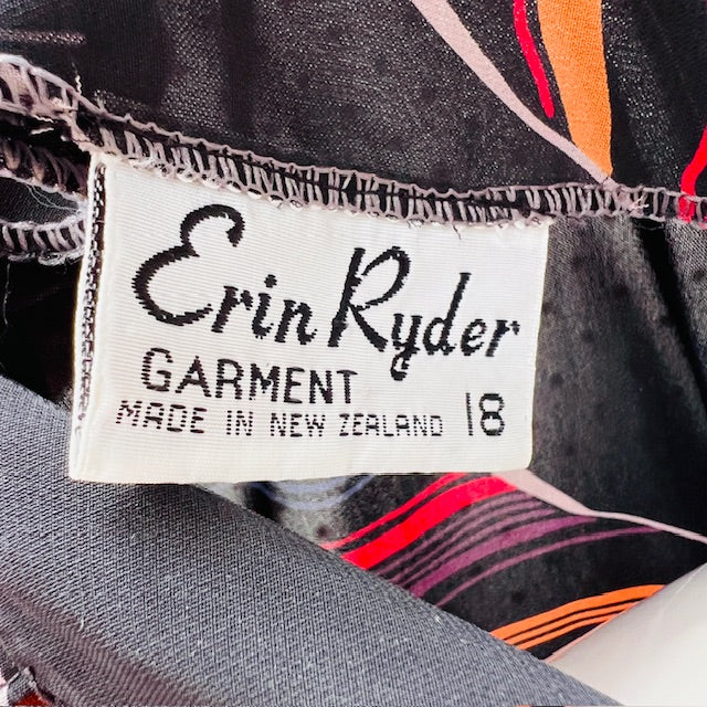 1970s nz vintage / ERIN RYDER dress / M/L / made in nz (3904558620467666045)