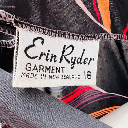 1970s nz vintage / ERIN RYDER dress / M/L / made in nz (3904558620467666045)