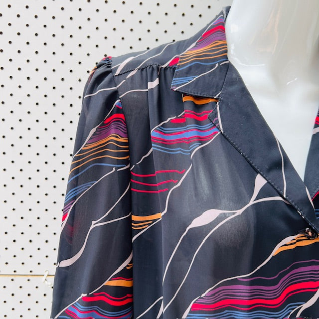 1970s nz vintage / ERIN RYDER dress / M/L / made in nz (3904558623908030139)