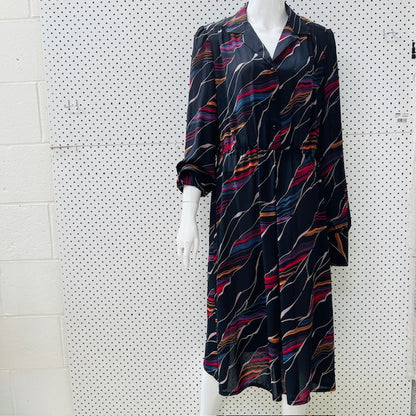 1970s nz vintage / ERIN RYDER dress / M/L / made in nz (3904558625491215186)