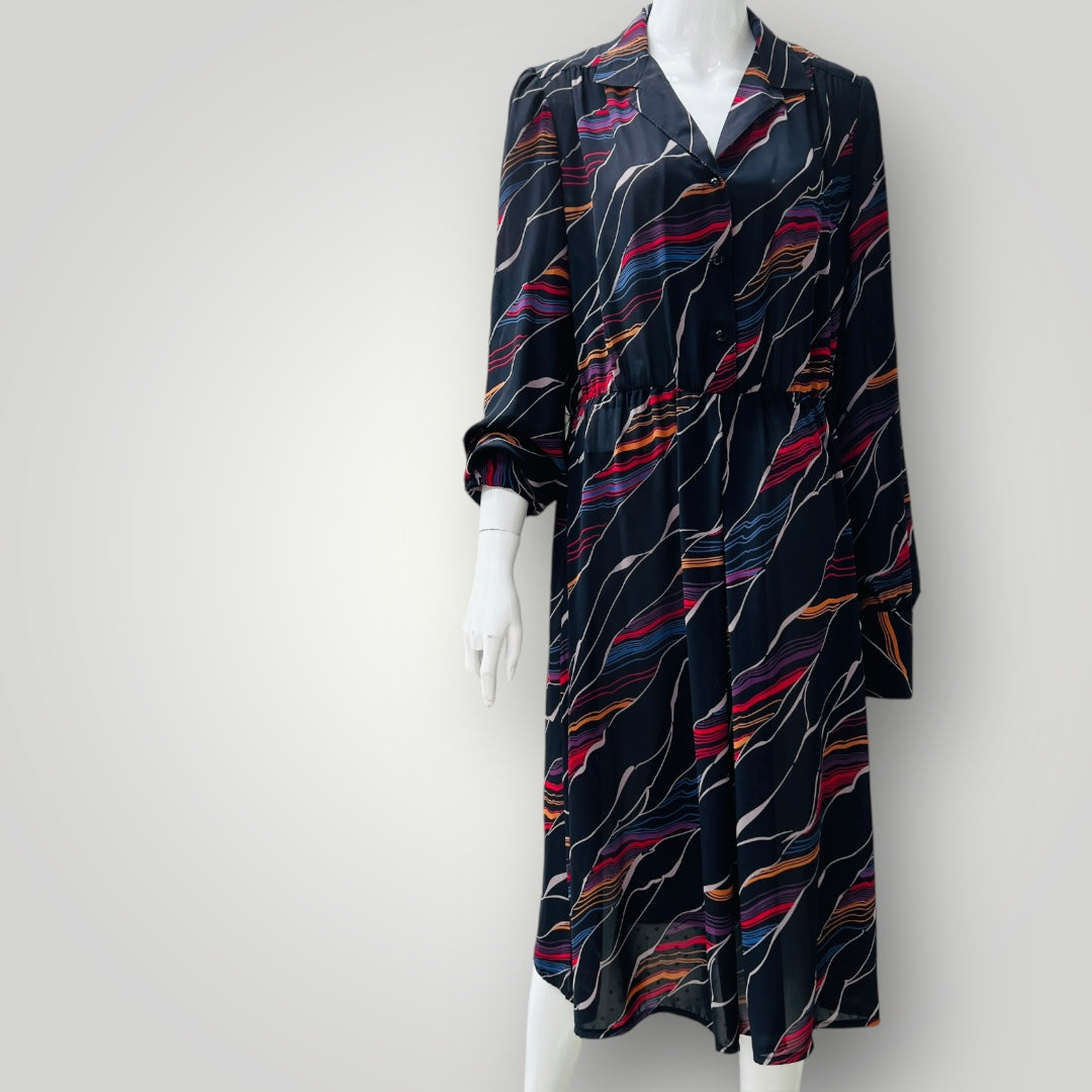 1970s nz vintage / ERIN RYDER dress / M/L / made in nz (3904558898086967725)