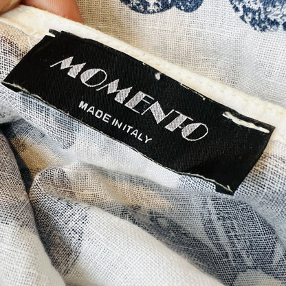 MOMENTO / made in italy / linen shift dress / s (3904627776694946969)