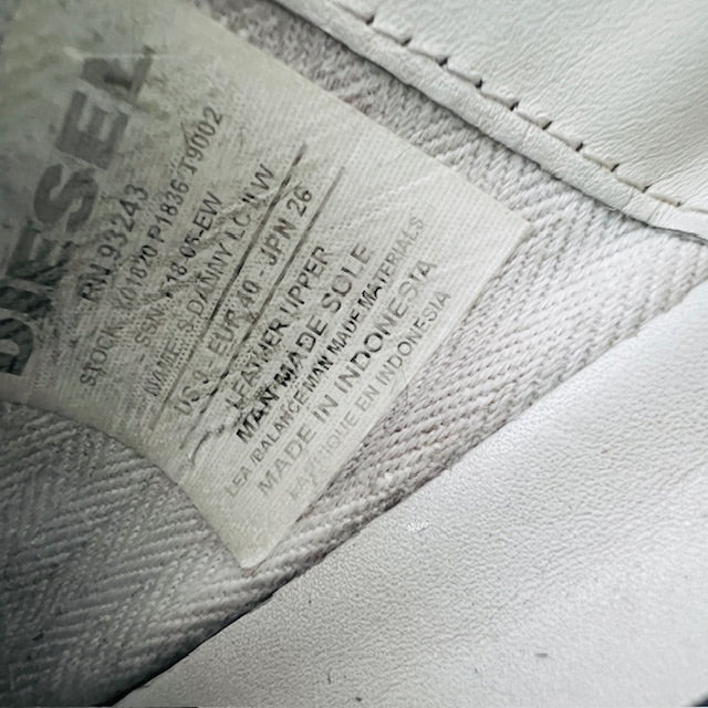 DIESEL / silver leather shoes / 40 (3904997040502882789)