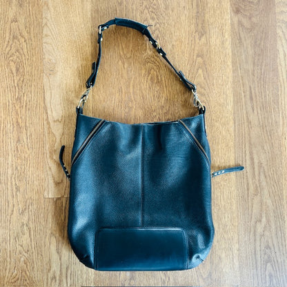 STATUS ANXIETY / 'the lair' black leather bag (3904997117005691162)