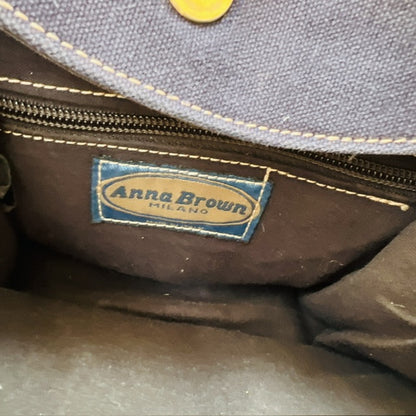 vintage / ANNA BROWN MILANO / leather bag (3905598534168420677)