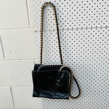 vintage / ANNA BROWN MILANO / leather bag (3905598539372238612)