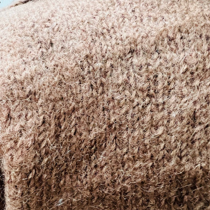 handmade / homespun / brown cardigan / s (3905753701397734001)