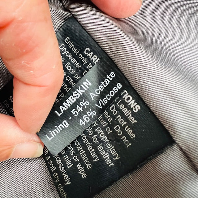 2000s vintage / CAROLINE MOORE / leather jacket / made in nz / 14 (3905753723185189999)