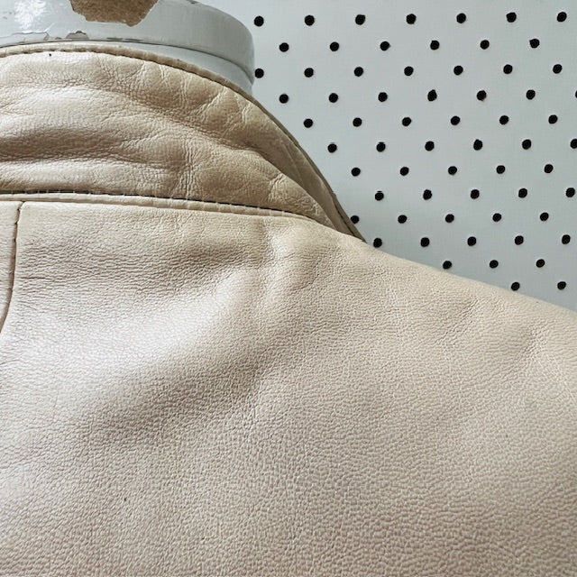 2000s vintage / CAROLINE MOORE / leather jacket / made in nz / 14 (3905753730476108465)