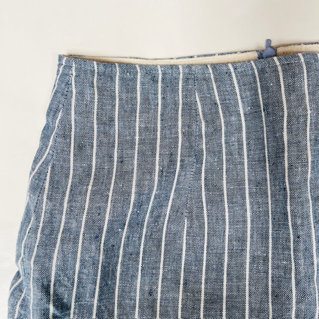 TWENtY-SEVEN NAMES / blue linen skirt / s (3905833293880237361)