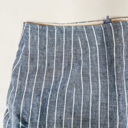 TWENtY-SEVEN NAMES / blue linen skirt / s (3905833293880237361)