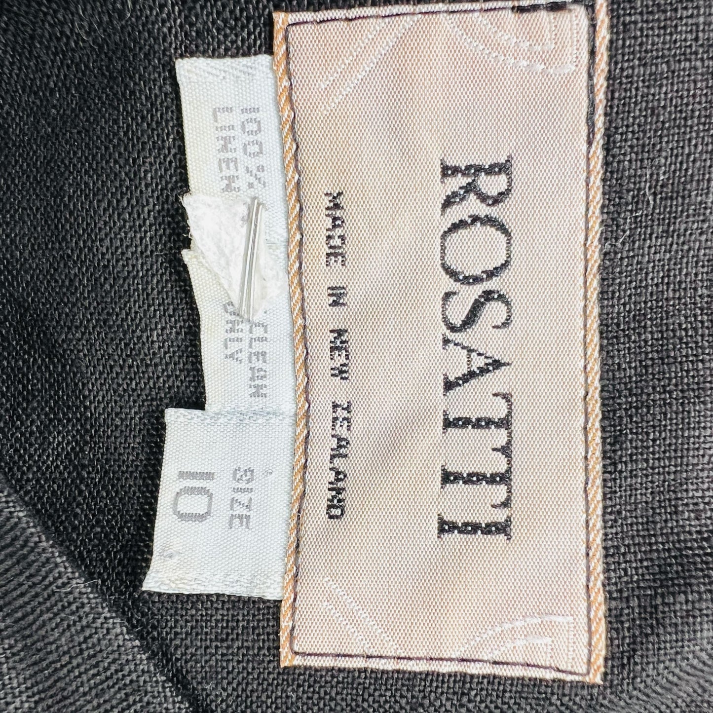 1990s nz vintage / ROSATTI / Rosaria Hall / black linen maxi dress / s (3906270672816182543)