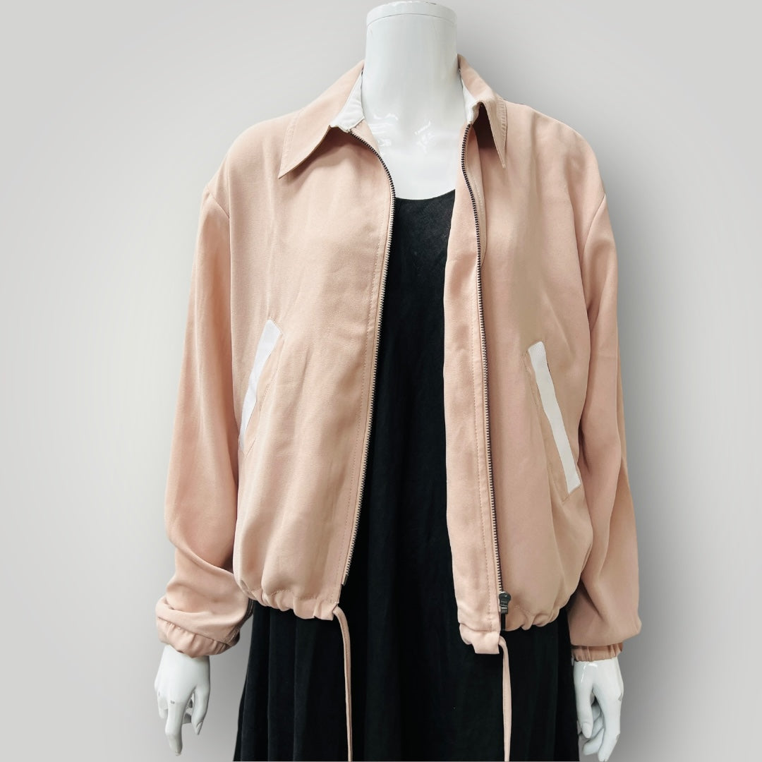 BLACKSTONE / peach bomber / 10 / designed in nz / new (3906273242098170037)