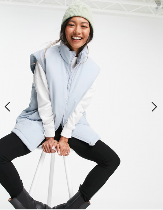 ASOS / sleeveless jacket in baby blue / 12 (3906274614636926426)